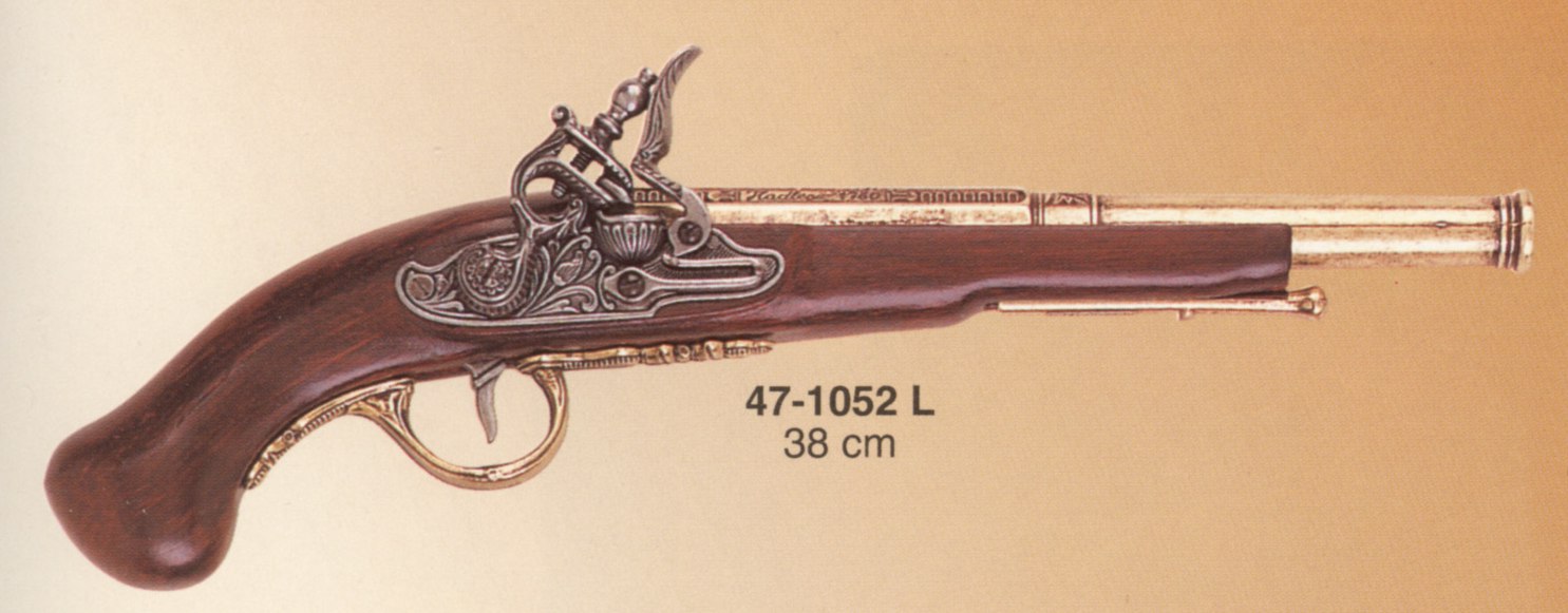 foto pistole s k�esadlov�m z�mkem - proveden� bronz